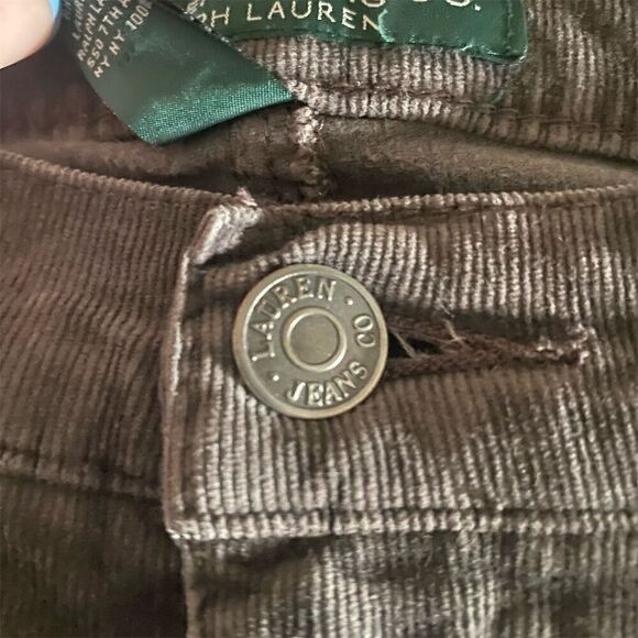 Lauren Jeans Co. Ralph Lauren Women's Bootcut Corduroy Pants Brown Size 8 - Picture 10 of 11